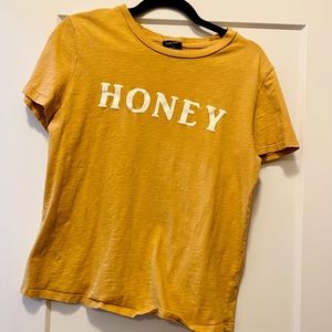 Mustard Yellow HONEY Graphic Tee